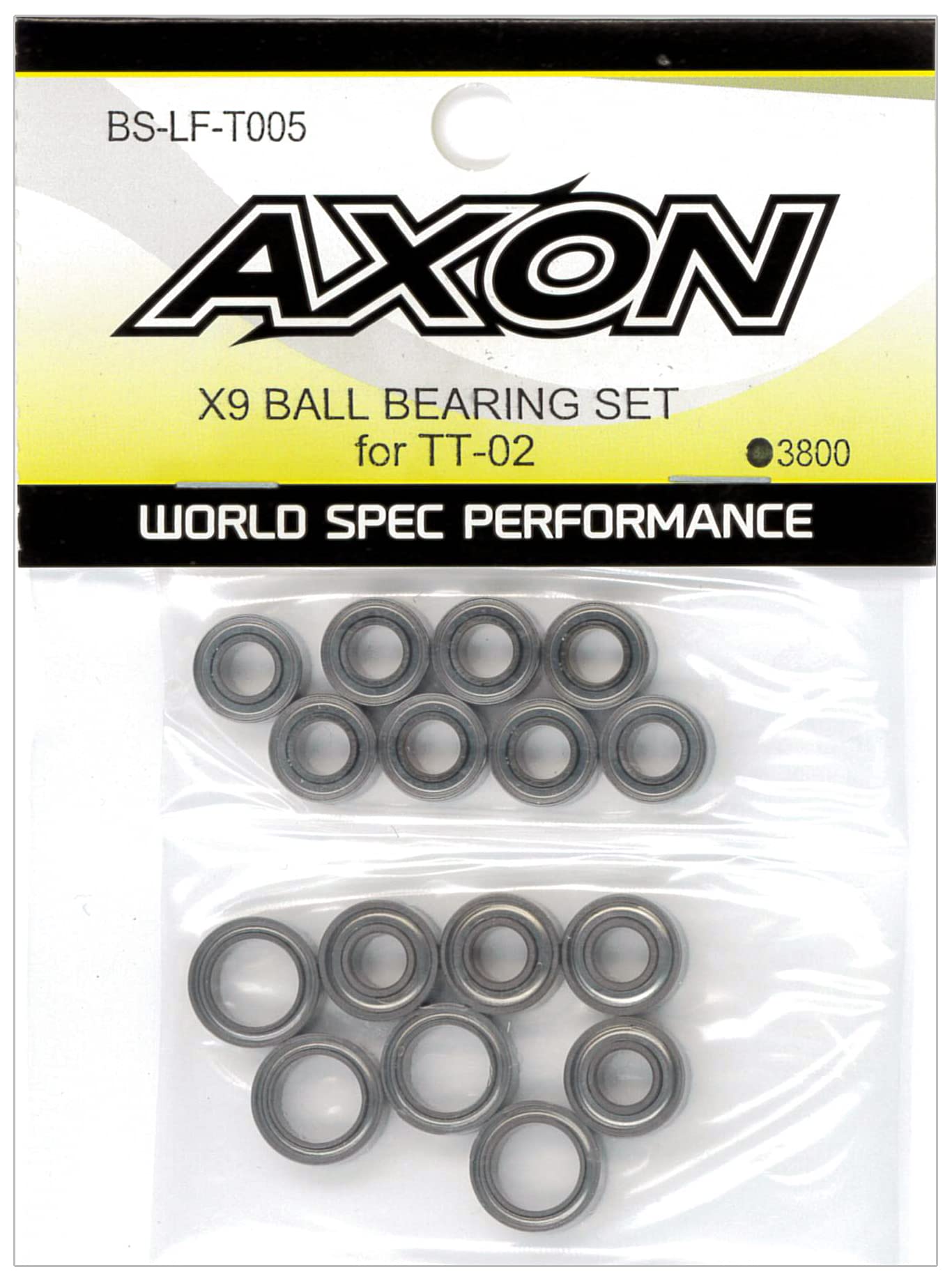Amazon | AXON X9 BALL BEARING SET for TT-02 BS-LF-T005 | ラジコン